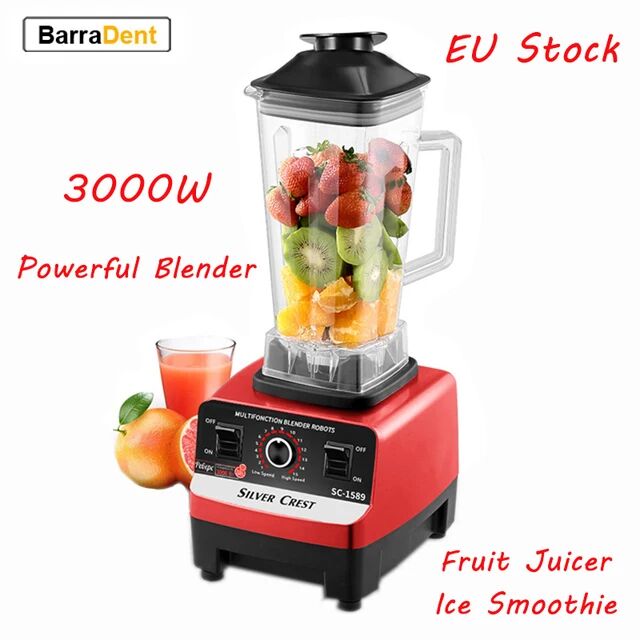 3000W Powerful Blender High Speed Blenders Food Mixer 2L Fruit Juicer Ice Avocado Smoothie Milkshake Bar Wall Breaking Machine